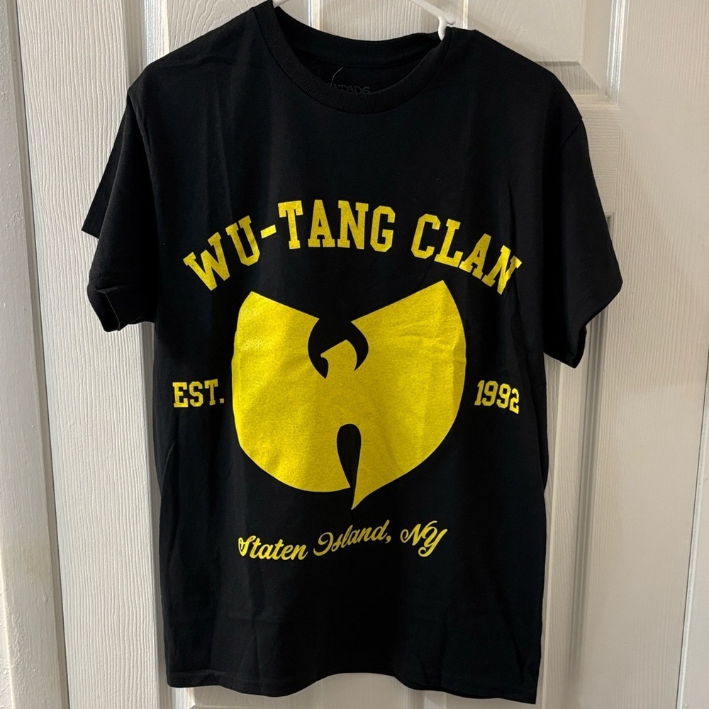 Wutang Clan Black And Gold Graphic Unisex Tee  Men Women Medium